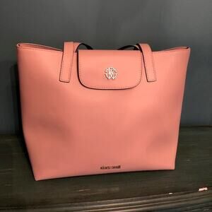 Roberto Cavalli Pink Leather Borsa Shopper~~~NWT